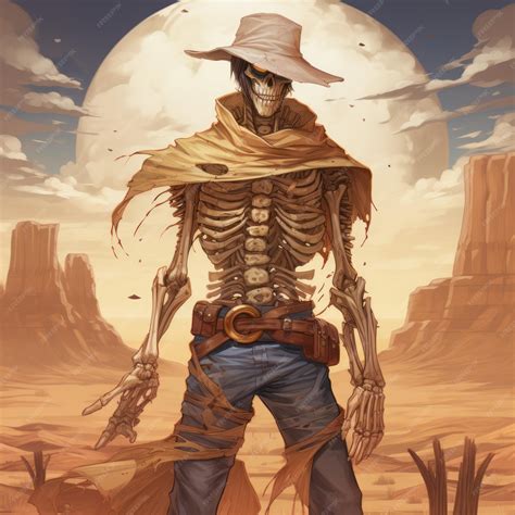 Premium AI Image | The Wild West of Animation Mummy as a Cowboy in