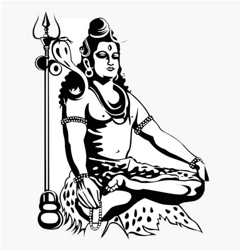 #har Har Mahadev Sticker - Black And White Mahadev , Free Transparent ...