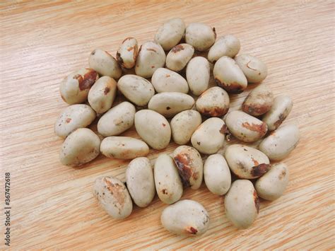 Dry seeds of jackfruit. The seeds from ripe jackfruit are edible. Stock Photo | Adobe Stock