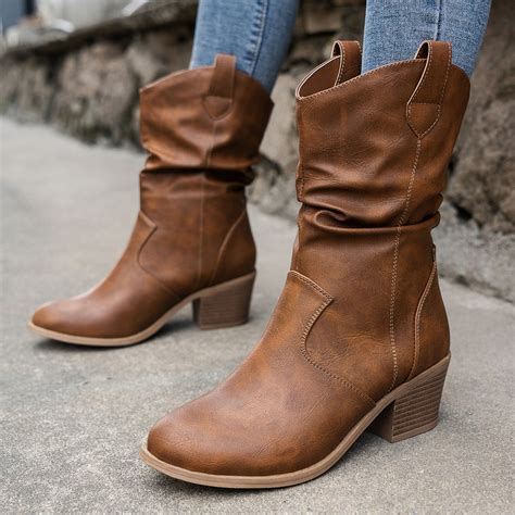 women leather cowboy boots 10
