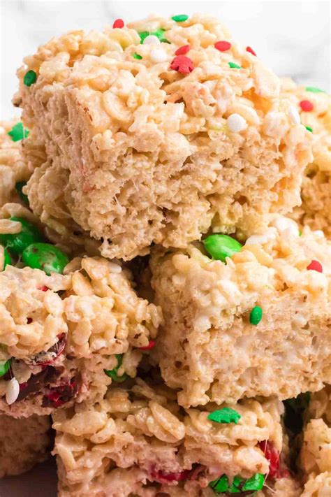 Christmas Rice Krispie Treats Recipe - Eating on a Dime