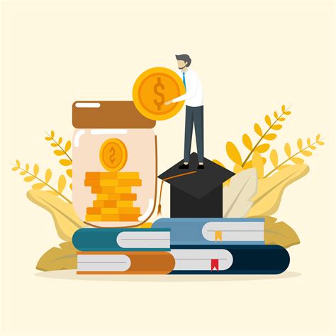 financial education illustration concept. Personal financial management