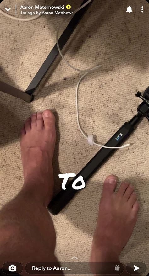 Aaron Maternowski's feet