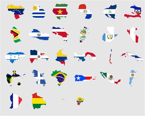 Latin America Flag Maps SVG Countries Country Bundle Nation - Etsy UK