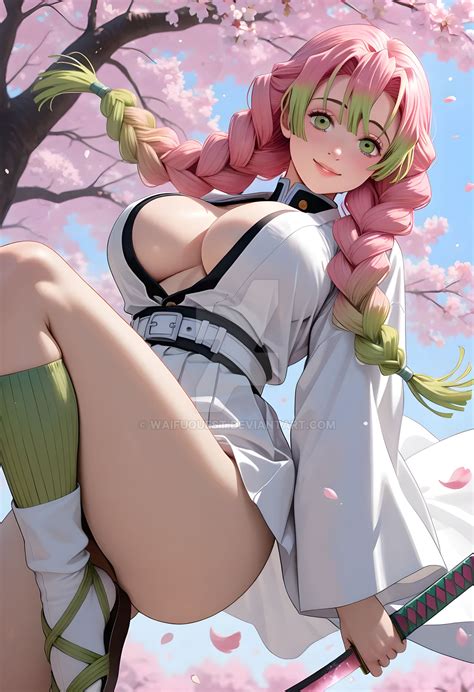 mitsuri kanroji  love hashira demon slayer  waifuquest