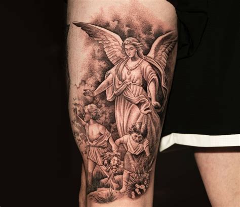 guardian angel tattoo sketches