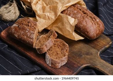 fresh bread wrapped paper stock photo  shutterstock