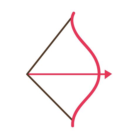 arch  arrow isolated icon  vector art  vecteezy