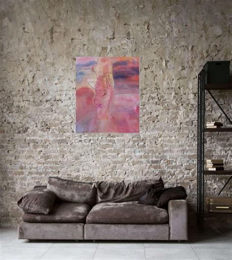 buy acrylic painting  canvas  naked girl female nude modern