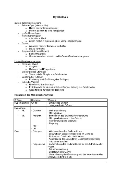 Gyn Script-SKL- Basics - Gynäkologie äußere Geschlechtsorgane
