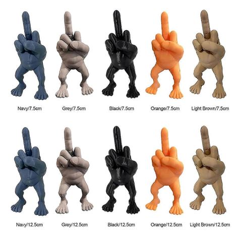 50% Offer Middle Finger Figure with Legs, Funny Middle Finger Gag Gifts