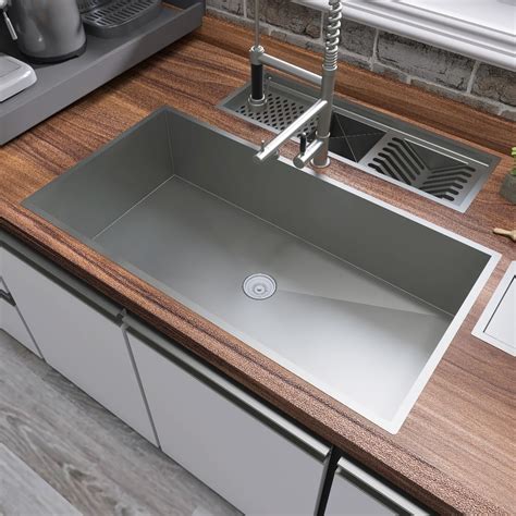 Cubas Para Pia De Cozinha - Cuba de Embutir para Pia Cozinha 80x40cm Inox Escovado | Shopee Brasil