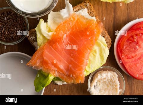 sandwich with ingredients Stock Photo - Alamy