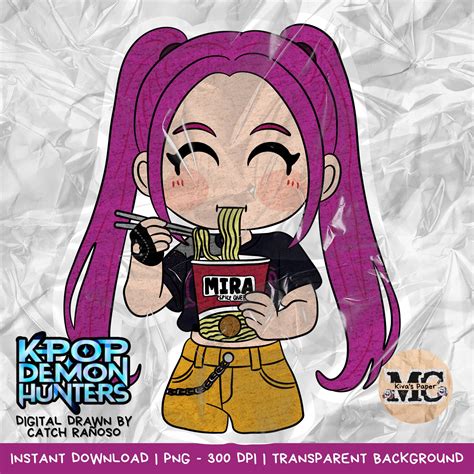 MIRA (from Kpop Demon Hunters) Digital Drawn by Kiva's Paper - PNG 300