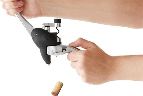 how to use a wine opener lever