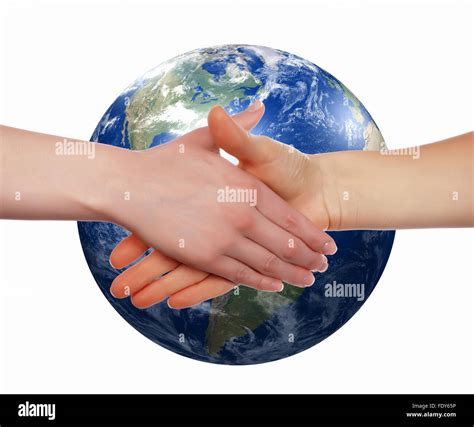 business handshake   background   earth  symbol