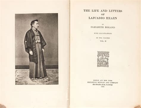 A collection of books by or on Lafcadio Hearn including an unpublished