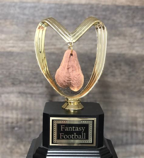 HAIRY Balls Fantasy Football Loser Trophy Perpetual You Suck Last Plac