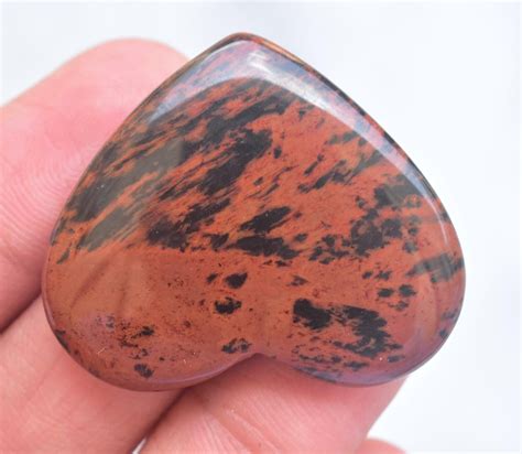 Mahogany Obsidian Cabochon / Mahogany Obsidian Gmestone / | Etsy