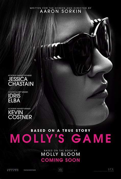 MOLLY’S GAME — Review by Cynthia Fuchs – ALLIANCE OF WOMEN FILM JOURNALISTS