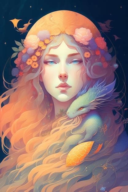 Premium AI Image | Digital art of fantasy woman