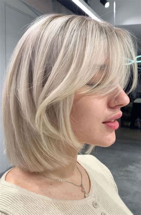 90 Trendy And Chic Long Bobs With Bangs - Styleoholic
