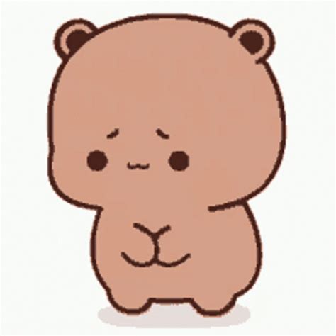 cute sad bubu dudu panda kick gif gifdbcom
