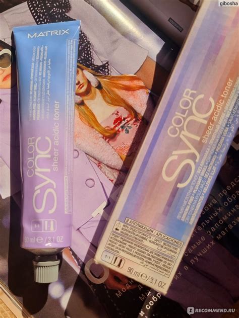 Тонирующий краситель для волос MATRIX COLOR SYNC SHEER ACIDIC - «🔥 ...