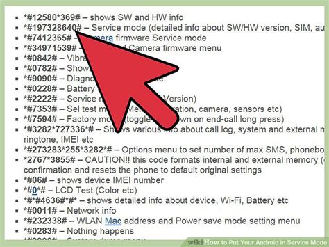 put  android  service mode  steps  pictures