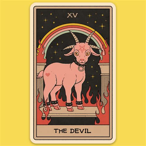 'Devil Tarot Card' Sticker – Wicked Clothes