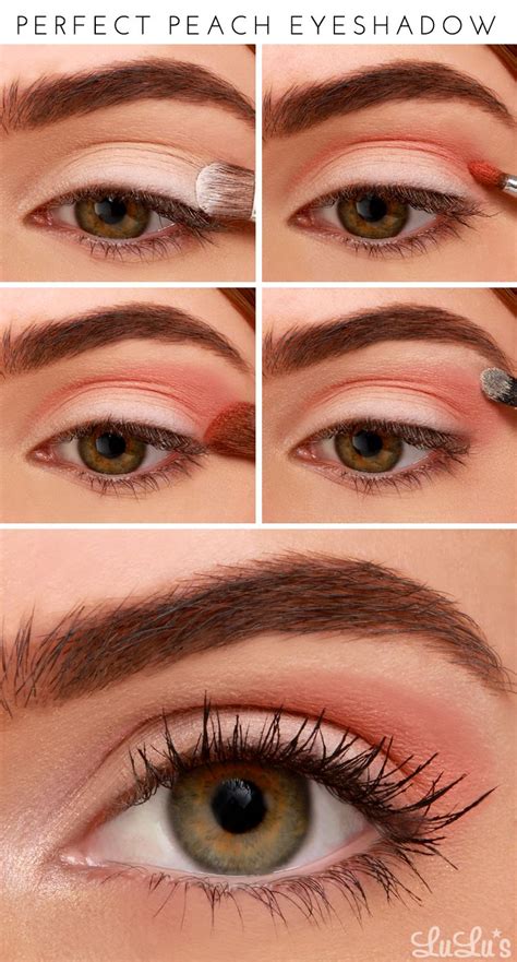 Lulus How-To: Perfect Peach Eyeshadow Tutorial - Lulus.com Fashion Blog | Peach eye makeup ...