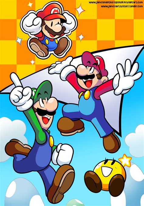 Mario and Luigi's Paper Jam by JamesmanTheRegenold on DeviantArt