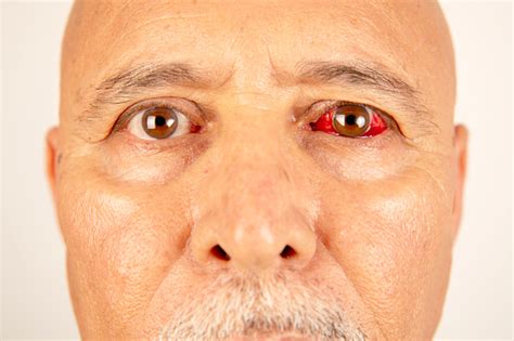 Subconjunctival Bleeding Stock Photo - Download Image Now - Sore Eyes ...