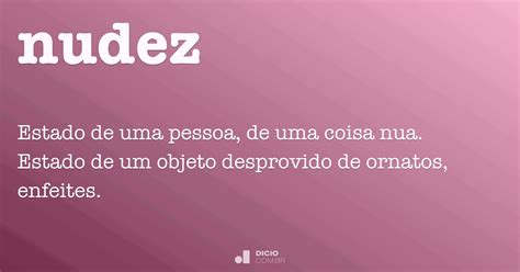 Como Se Escreve Nude - Nudez - Dicio, Dicionário Online de Português