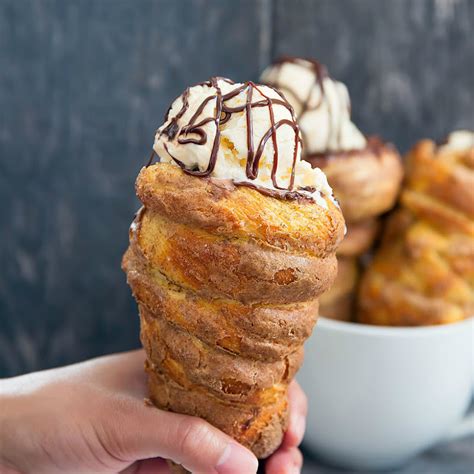Doughnut Ice Cream Cones - Kirbie's Cravings