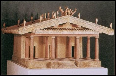 Model of an Etruscan temple.