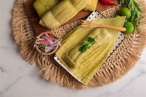 Green And Sweet Peruvian Tamales Stock Photo - Download Image Now ...