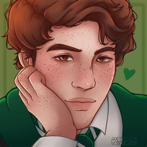 Sebastian Sallow Fanart 💚🐍 By Me! : r/harrypotter