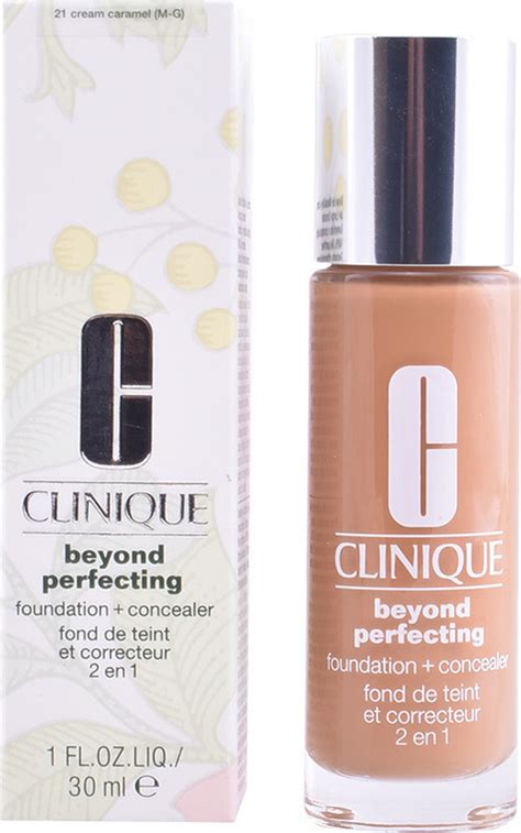 Clinique Beyond Perfecting Foundation + Concealer 21 Cream Caramel 30ml ...
