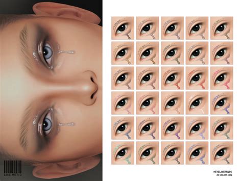 The Sims Resource - Tears | Eyeliner N105