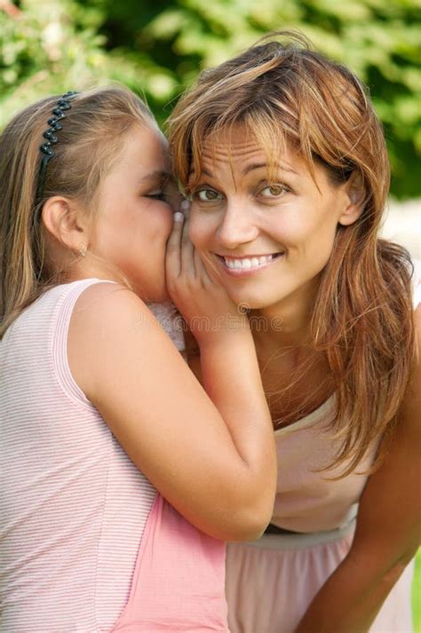 Happy mom and daughter stock image. Image of countryside - 9004913
