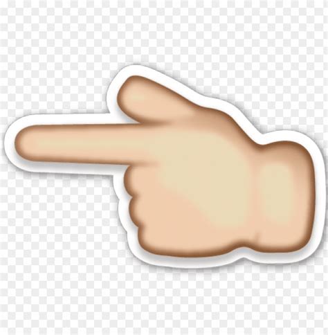 Free download | HD PNG emoji hand pointing left PNG transparent with ...