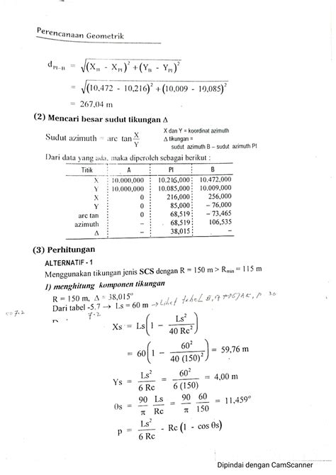 SOLUTION: Contoh soal jarak pandang henti dan alinemen horizontal