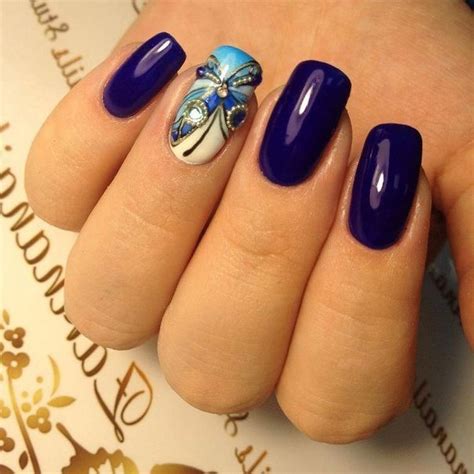 Фиолетовое решение с бабочкой | Nail art, Flower nail art, Nail art designs