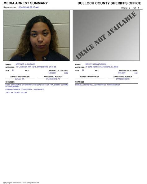 Strict privacy rules for the booking report bulloch county start soon 7