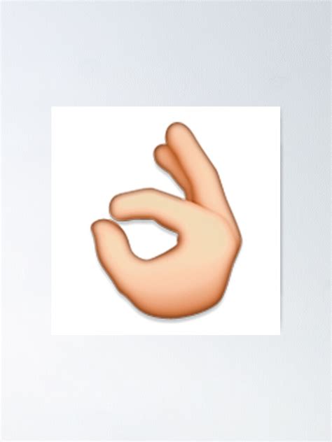 "OK Hand Emoji" Poster by aMemeStore | Redbubble