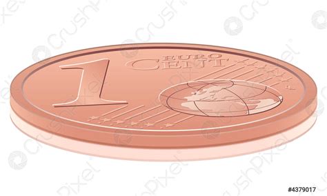 One euro cent - stock vector 4379017 | Crushpixel