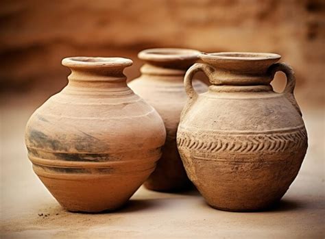 premium photo vintage ceramic jars