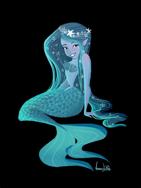 blue mermaid by Vijolea on DeviantArt