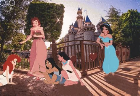 Disney Princesses Crossover GIF - Disney Princesses Crossover Awesome ...